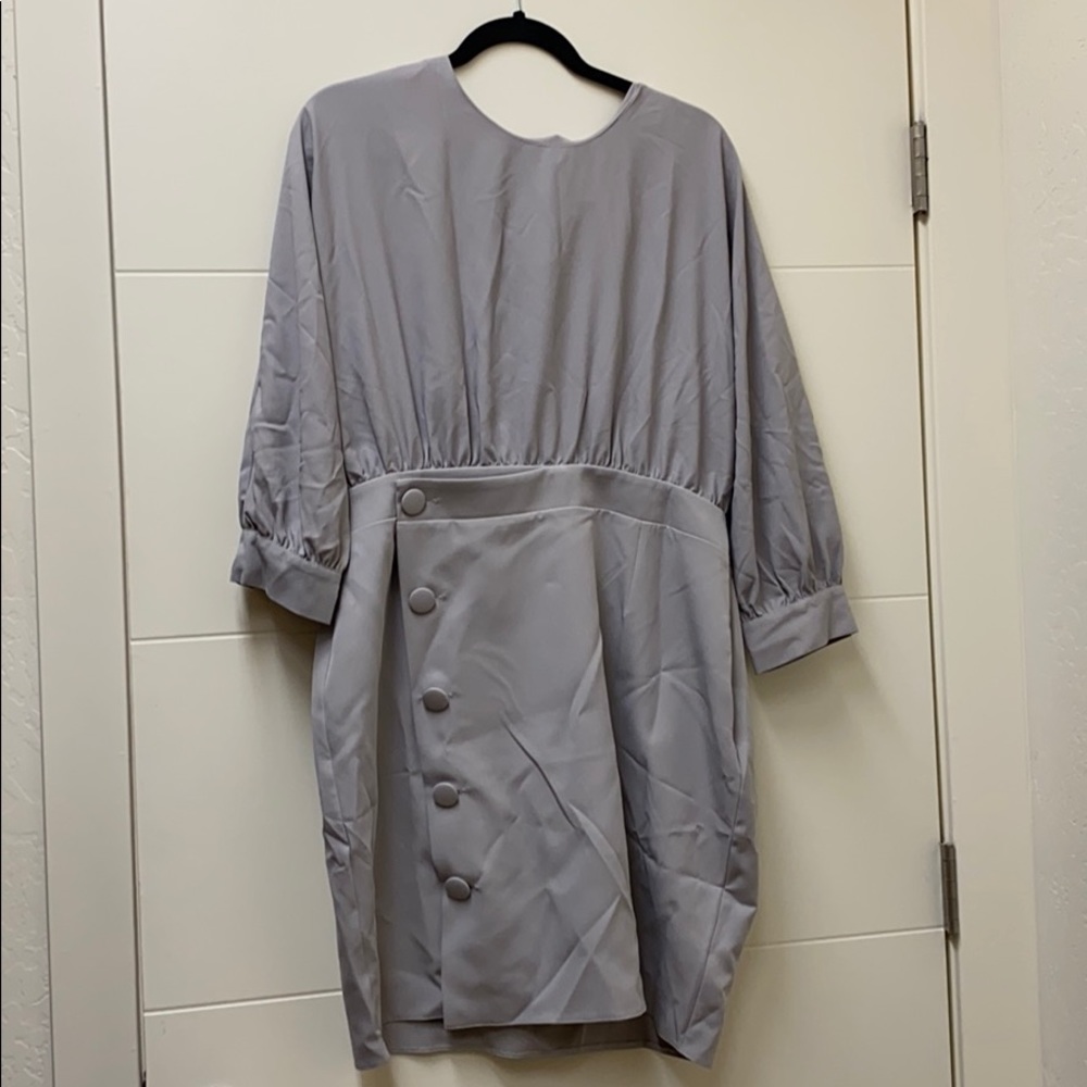 Silver ASOS mini dress